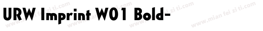 URW Imprint W01 Bold字体转换
